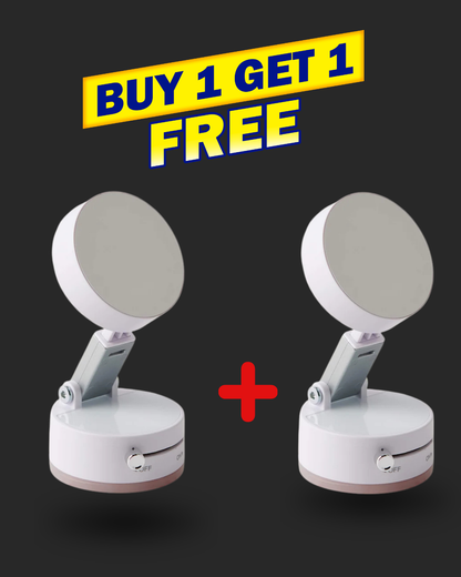 Foldable Vacuum Suction Cup Phone Holder – Double-Sided Magnetic Desk Stand for iPhone & Android