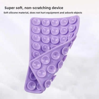 Double-Sided Suction Phone Holder, Silicone Wall Mount Stand, Hands-Free Grip